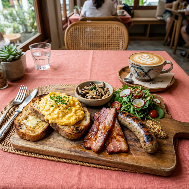 Eggtisan full breakfast set